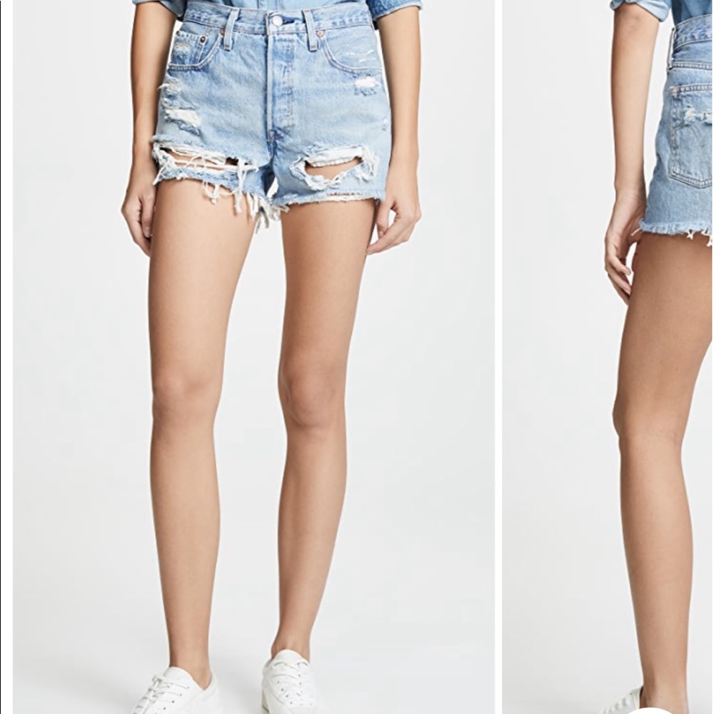 Levi’s 501 high rise shorts